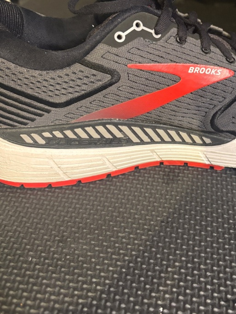 Brooks Gray and Red Men's Running Shoe